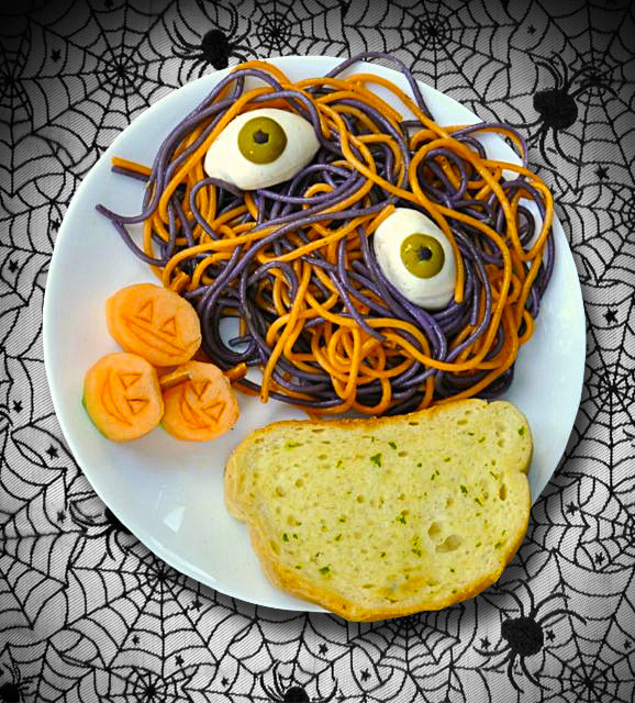 Halloween Black Spaghetti and Eyeballs - GRAND VOYAGE ITALY